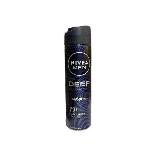 NIVEA MEN Deep Darkwood Anti-Perspirant Spray, 72H MaxxTech Protection, 150ml