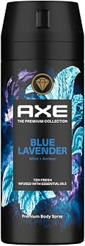 Axe The Premium Collection,Body Spray for Men, Blue Lavendar,for fine body fragance & 72H odor protection deodorant, 150ml