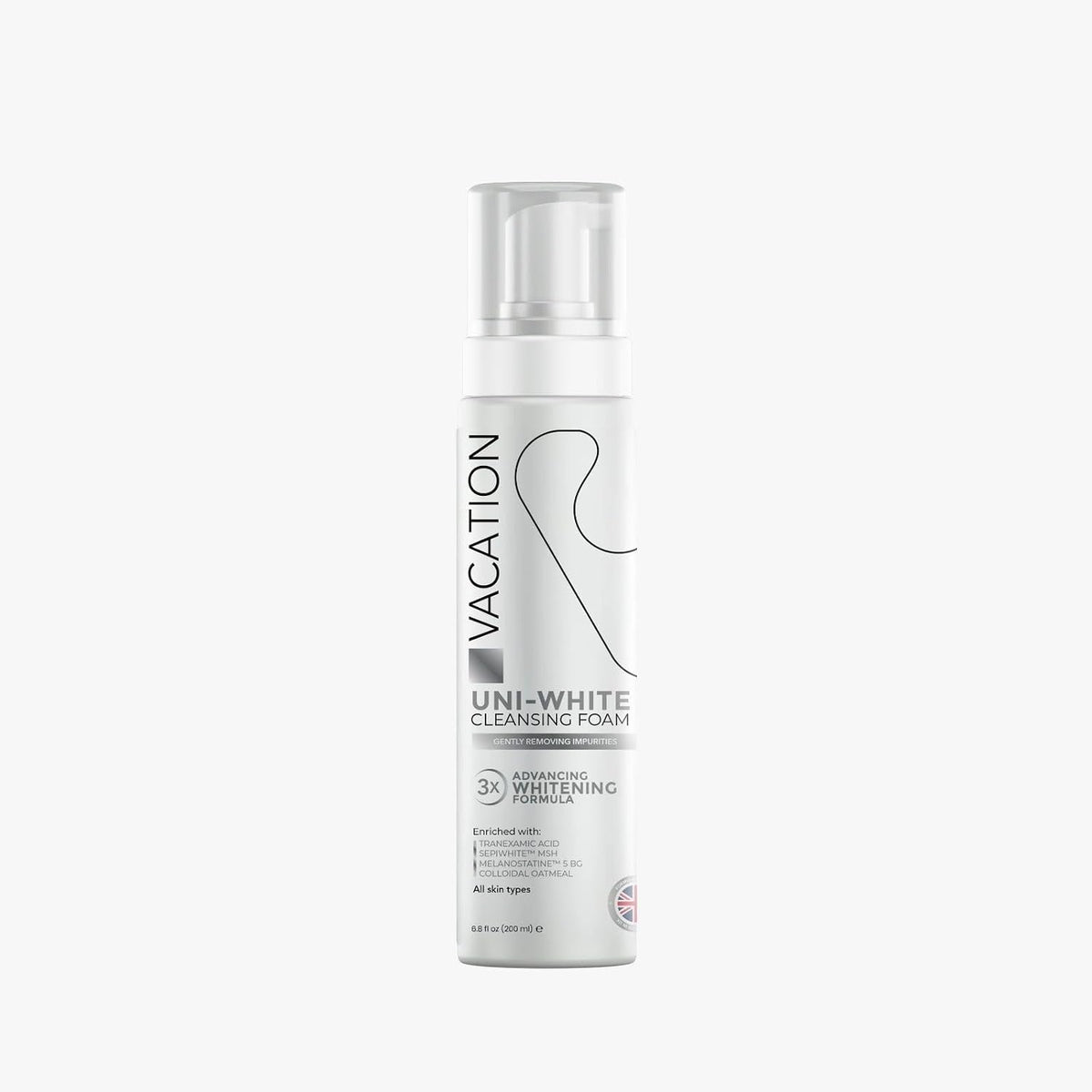 vacation whitening facial cleansing foam 200ml