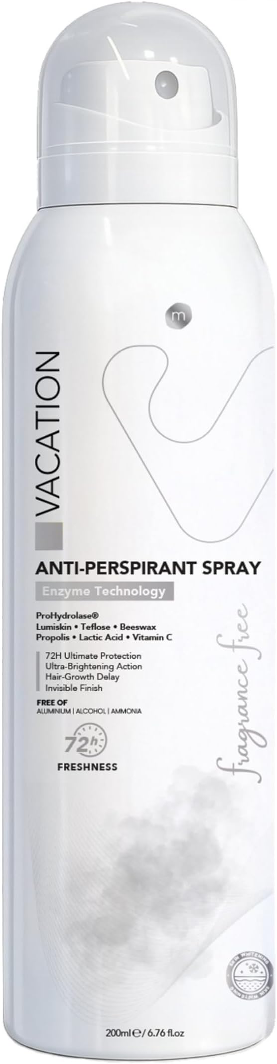Vacation Antiperspirant Fragrance Free 200 ml